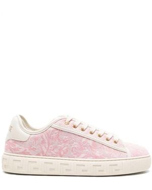 Versace Barocco Greca Sneakers - Pink