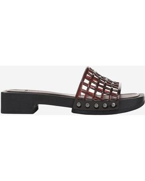 Vince Slip-On Sandals - Brown