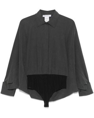 Max Mara Silk Bodysuit - Black