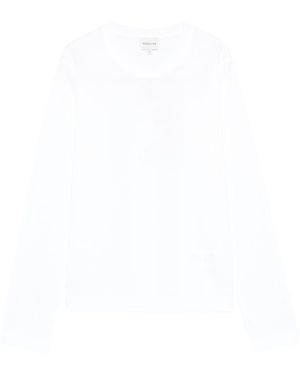 Herskind Pull à col rond en coton - Blanc