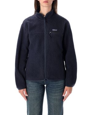 Patagonia Retro Pile Double-Sided Brushed Fleece Jacket - Blue