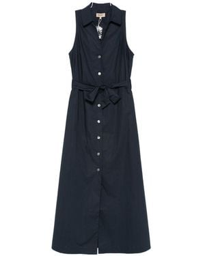 Woolrich Cotton Chemisier Dress - Blue