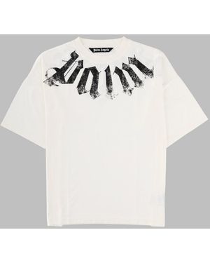 Palm Angels T Shirt Con Logo - Gray