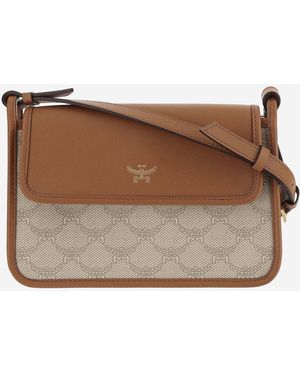 MCM Laurel Spalla Borsa - Marrone