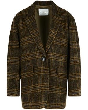 Isabel Marant Gesina' Khaki Virgin Wool Blazer - Green