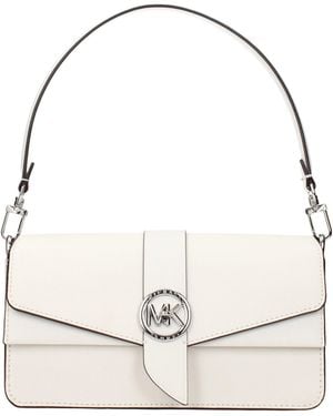 Michael Kors Borse A Mano Greenwich Md Donna Pelle Bianco/Bianco Ottico - Natural