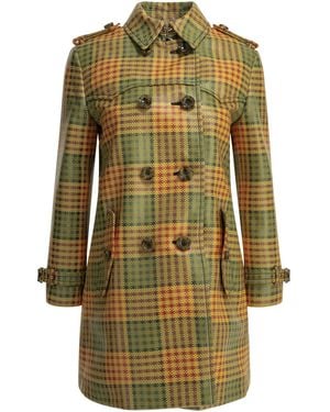 Burberry "Summerside Check" Trenchcoat - Grün