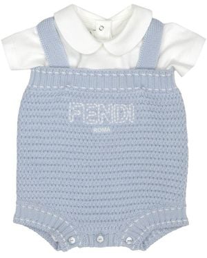Fendi Romper "Saddlery" - Blue