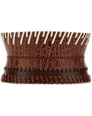 Dries Van Noten Corset Belt - Brown
