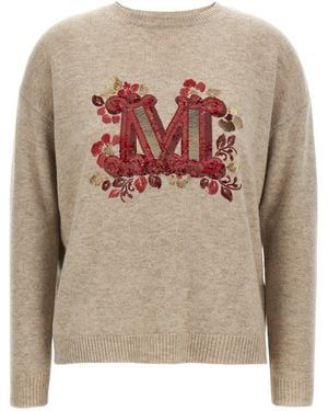Max Mara 'quota' Trui - Naturel