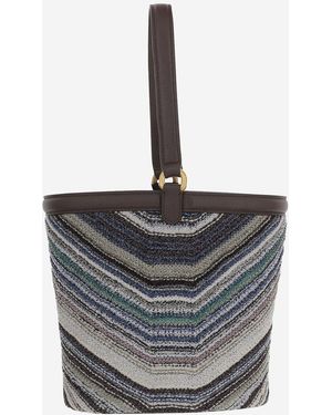 Missoni Mehrfarbige Umhängetasche - Grau