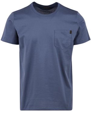 Moorer T Shirts En Polos Blauw