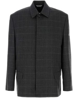 Balenciaga Check Blazer - Black