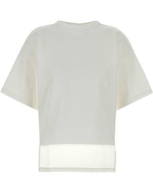Alaïa Cotton Blend T-Shirt - White