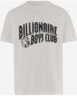 Billionaire Miljardair Katoenen T-shirt Met Logo - Grijs