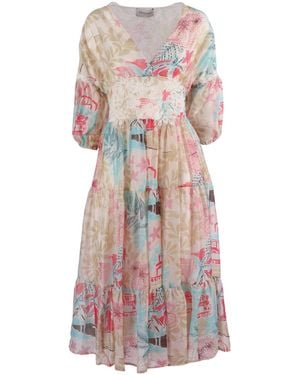 Ermanno Scervino Abito Midi - Weiß