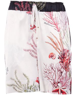 Shirtaporter Chemise A Porter Short En Seta - Rose