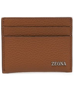 ZEGNA Kartenetui Mit Logo-Schild - Schwarz