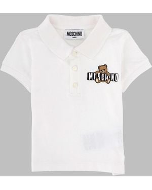 Moschino Polo Con Logo - Grey