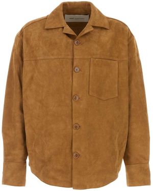 Ami Paris Buttoned Overshirt - Brown