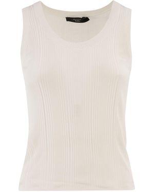 Weekend by Maxmara Wkdcose Sleeveless Viscose Knit Top - Natural