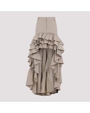 Moschino Langer -Baumwollrock - Braun