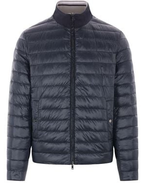 Herno Nylon Reversible Down Jacket - Blue