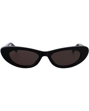 Bottega Veneta Oval Sunglasses Bv1447 S 001 - Black