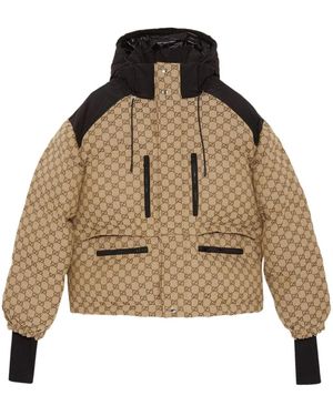 Gucci Frau Camel/Ebony/Mix Jacke 761698 - Natur