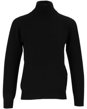 Kangra Cashmere Nahtloser Rollkragenpullover aus Kangra-Kaschmir - Schwarz