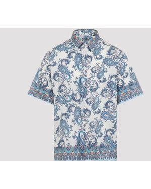 Etro Regular Paisley Shirt - Blue