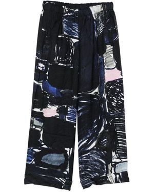 Daniela Gregis Seidenpyjama Hosen - Blau