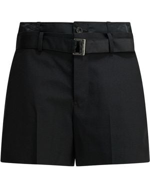 Sacai " X Suiting" Formal Shorts - Black