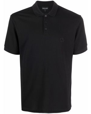 Giorgio Armani Polo Piqeut de algodón - Negro