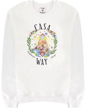 CASABLANCA Casa Way Sweatshirt - White