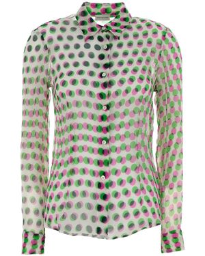 Dries Van Noten Printed Chiffon Cloudy Shirt - Multicolour