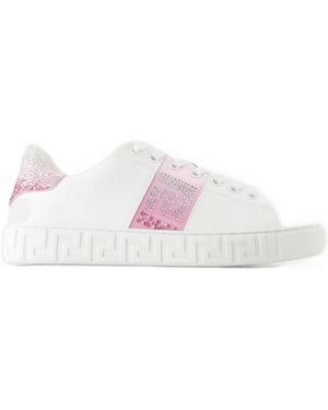 Versace Kostenlose Bio -Turnschuhe Silk White - Pink