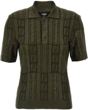 Fendi 'ff' Poloshirt - Groen