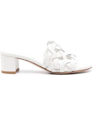 Gianvito Rossi Slide Sandal 45Mm - White