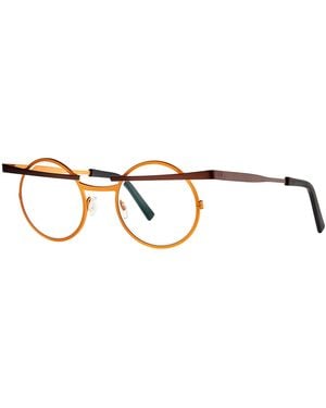 Theo Eyewear Théo Eyewear - Toji - 212 Brown / Gold Rx - Noir
