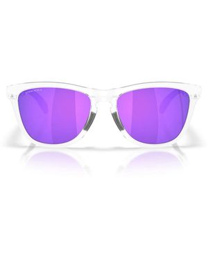 Oakley Zonnebril Oo9503 950305 Frogskins-assortiment Xl Mat Transparant/prizm Violet, Unisex - Paars