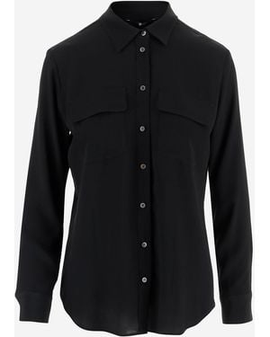 F.it Acetate And Silk Shirt - Black