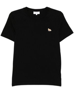 Maison Kitsuné Baby Fox Cotton T-Shirt - Black