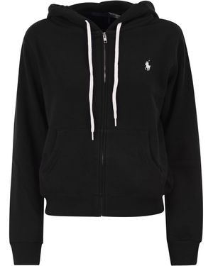 Polo Ralph Lauren Kapuzenpullover mit Reißverschluss - Schwarz