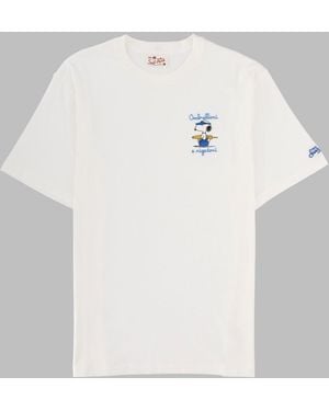MC2 Saint Barth T Shirt Con Ricamo - White