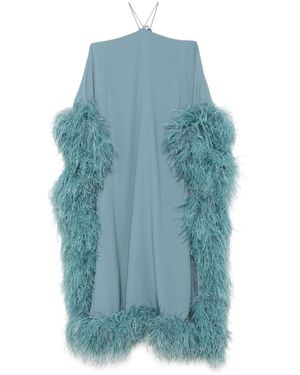 TALLER MARMO PRE Marmo más alto Pre Sza Sza Extravaganza Kaftan Vestido - Azul