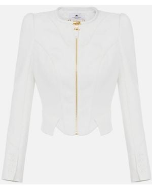 Elisabetta Franchi Jacke - Weiß