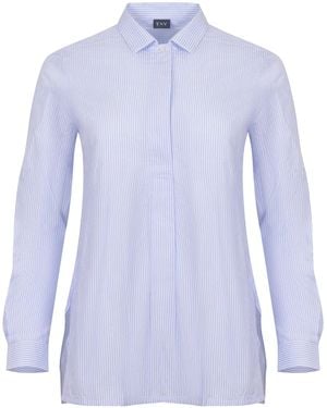 Fay Hemd aus Baumwolle - Blau