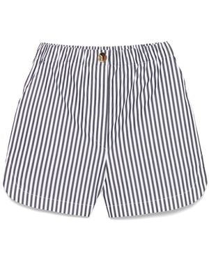 Sportmax Striped Cotton Shorts - Multicolour