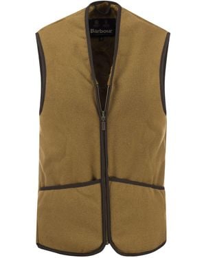 Barbour Warm Pile Waistcoat/Zip-In Liner - Green